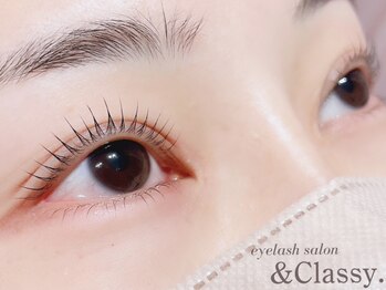 アンドクラッシィ(&classy.)の写真/《新規付替えオフ無料》[まつげパーマ¥5500/上下まつげパーマ¥6500][フラットラッシュ¥4980~]キープ力抜群!