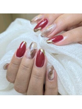 ボルドー×天然石