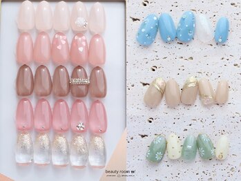 ビューティールームウィズ(beauty room w/)の写真/《ウォーターケア/保湿仕上げ》季節に合わせた最旬トレンド~個性派・シンプルデザインまで豊富にご用意♪