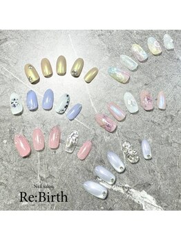 ネイルサロン リバース(Re:Birth)の写真/【自他店オフ永久無料！デザイン定額】可愛いネイルを長くお得に楽しめる♪自爪想いの丁寧ケアもご好評◎