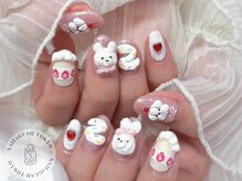 ネイルズガッシュ 溝の口店(NAILs GUSH)/ホイップ/ケーキ/ガーリー
