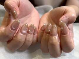 マグネット　シンプル　ネイル