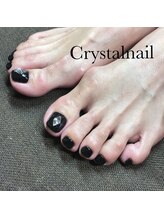 クリスタルネイル ボンベルタ橘店(CRYSTAL NAIL)/ワンカラー×ストーン