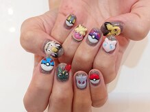 ネイルサロン ネイルズゴーゴー 渋谷店(NAILSGOGO)/ポケモンネイル 3d 渋谷 キャラ