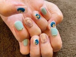 塗りかけネイル