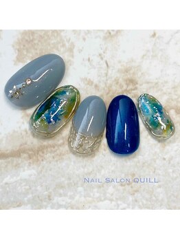 ネイルサロン クイル(QUILL)/12月ネイビー(1)