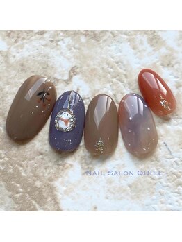 ネイルサロン クイル(QUILL)/1月雪だるま(2)