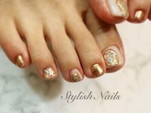 スタイリッシュネイルズ(Stylish Nails)/フット　メタリックジュエリー
