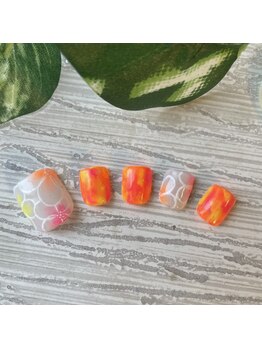 シェール/フラワーネイル