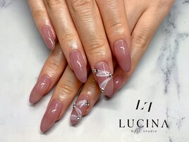 H-523大人可愛いレースネイル