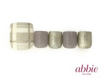 ネイルサロン アビー 宮益坂店(abbie)/whiteチェックフット¥12430