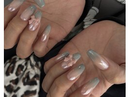 奥行きグラデ