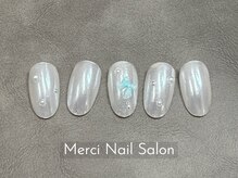 メルシー(Merci)/人気のオーロラ＋ストーンネイル