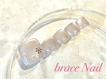 ブレスネイル(brace Nail)/雪フットデザインネイル