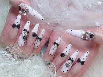 ドットフレンチネイル スカルプ