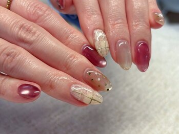 グレイ ビューティー 新瑞橋店(grey beauty)の写真/駅近サロン*定額で何度でも通いやすい♪定額内でアシンメトリーも対応OK!シンプル~アートまで幅広く対応◎