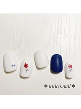 アトリエネイルウニコ (atelier nail unico)/ニュアンスとお花