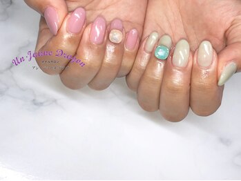 アン ジョーヌドラゴ/【自爪ネイル】春ネイル