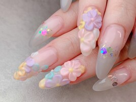 フラワーエンボスアート☆
