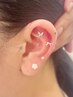 【話題沸騰！】耳つぼジュエリーシンプル（両耳10粒まで）￥3500