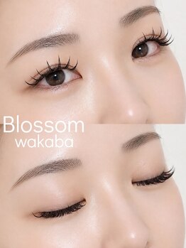 ブロッサム 若葉店(Blossom)の写真/【若葉駅徒歩1分】目元の可愛さ2倍♪ぱっちり可愛く見せる魅力たっぷりのまつ毛パーマ＊韓国ロット多数◎
