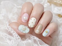 スウィートハート(Sweet Heart)/フラワーの大人可愛いネイル