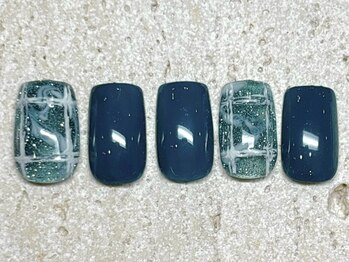 ナンバーネイル 立川(N゜Nail)/ニュアンスチェックネイル