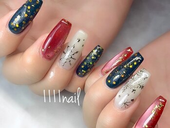 イチイチイチイチネイル(1111nail)/クリスマス＆お正月デザイン♪