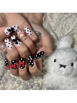 ネイルサロン スラッシュ(SLASH)/【momo】定額フルアート ¥6600~