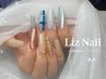 【Gel_xチップ★長さ出し】 ポイントアート【☆シンプルデザイン☆】