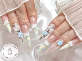 埋め尽くし/レース/長さだし