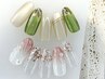 初回オフ無料【8月ネイル】マグネットネイル/貝殻シェルネイル  ￥7500-
