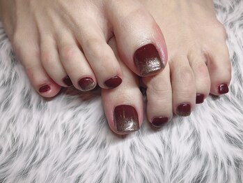 ピピランチェ(PIPIRANCHE)/シンプルフットネイル