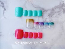 ミューズ MUSE 四街道大日店/フットネイルシンプルネイル