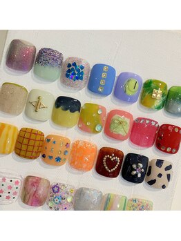 【定額A】FOOTアートサンプル