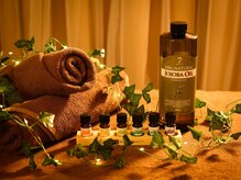 ホホバオイルと、6種類のブレンドアロマを使用してます♪