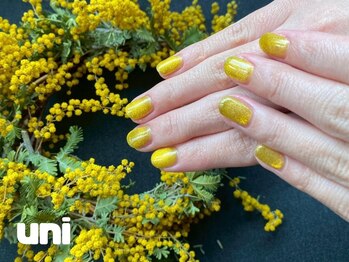 ウニ(uni)の写真/シンプルデザインだからこそ、高技術のスタッフが丁寧に施術♪こだわりの美フォルムでシックな仕上がりに◎