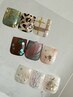 【Foot】親指アート+ワンカラー/秋冬キャンペーン☆10%OFF!¥7000→¥6300