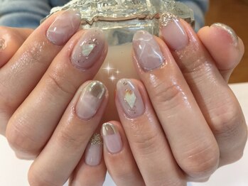 アトリエルリアン(Atelier Le Lien)/ニュアンスネイル/冬ネイル