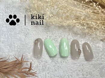 キキネイル 溝の口(kikinail)/7.8月定額A/ボーダーネイル