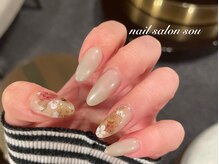 ネイルサロン ソウ 心斎橋店(Nail Salon Sou)/秋カラー/フラワーネイル
