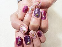 エルディケイ(LDK)/正月 和柄 着物ネイル