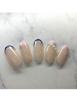 オーロラパールネイル