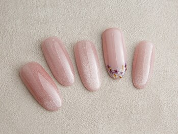 マグネット×押し花