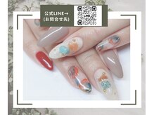 アーラ バイ ヴィアルーチェ(aLa by VIALUCE)/秋冬☆フラワーフットネイル