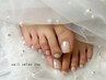 【foot*シンプル】1色塗り×ミラーネイル♪¥7300