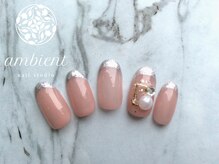 ネイルスタジオ アンビエント 表町店(Nail Studio ambient)/ラメフレンチ ゴージャス