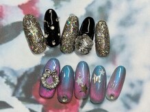 アン ジョーヌドラゴ/【自爪ネイル】キラキラネイル