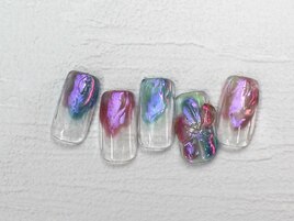 オーロラ×フラワー