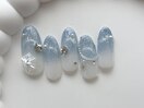 雪の結晶ネイル/7000円